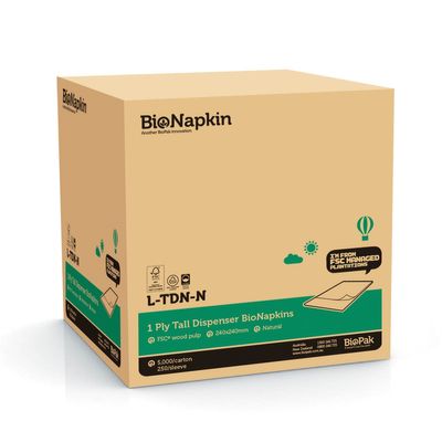 DISPENSER NAPKIN NATURAL 1PLY E-FOLD