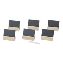 BLACKBOARD SLATE W/BASE SET/6, D&W