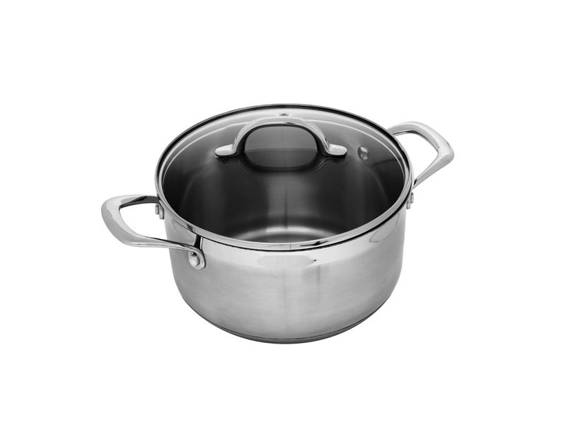 CASSEROLE W/LID 24CM/5.6LT PREMIUM STEEL