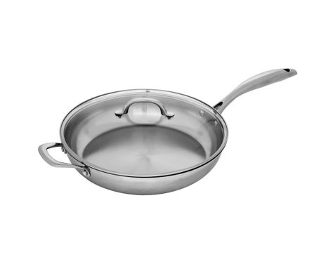 Swiss Diamond XD Sauté Pan with Lid and Stainless Steel Handle