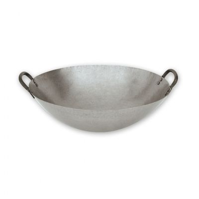 WOK 360MM/14IN IRON 2 HANDLES