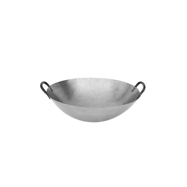 WOK 450MM/18IN IRON 2 HANDLES