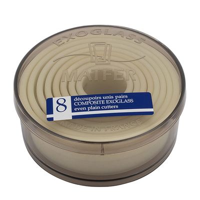 CUTTER 8 PCE ROUND 3-10CM EXOGLASS,MATFER