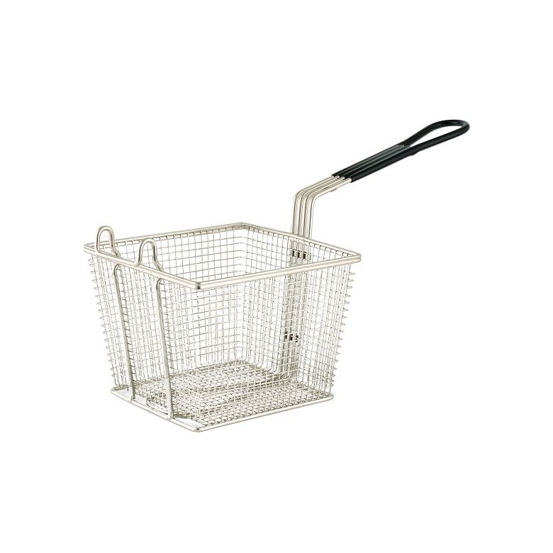 FRY BASKET SQUARE 200X225X150MM CHROME