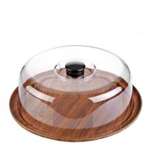 CAKE PLATTER & COVER SET 300X110, EVELIN