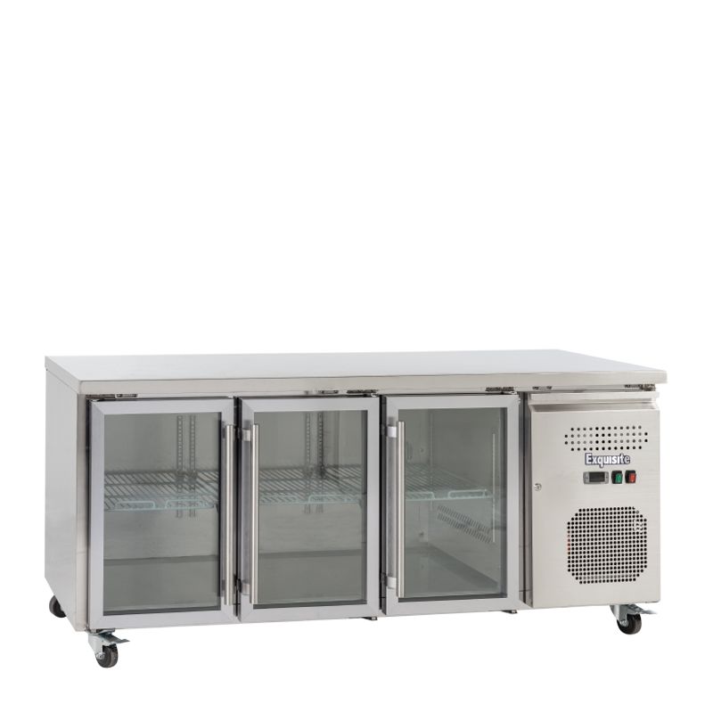 CHILLER U/C SLIM 3 DOOR GLASS, EXQUISITE