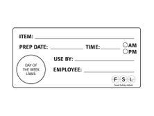 LABEL SHELF LIFE 98X46MM, REMOVABLE 500
