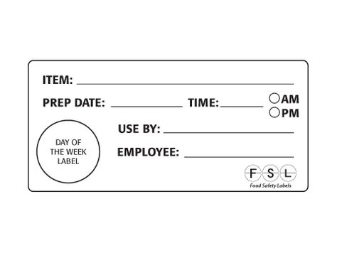 LABEL SHELF LIFE 98X46MM, REMOVABLE 500