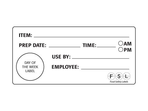 LABEL SHELF LIFE 98X46MM, REMOVABLE 500