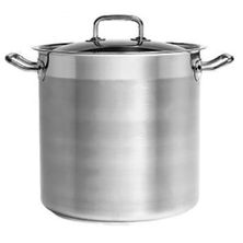 STOCKPOT W/LID 14.75LT 18/10- CI PROF