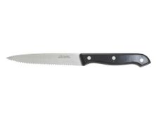 KNIFE STEAK POINT BLACK HNDL, CAVALIER