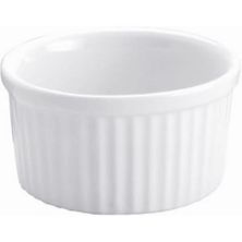 DISH SOUFFLE WHITE 90MM/180ML,VITROCERAM