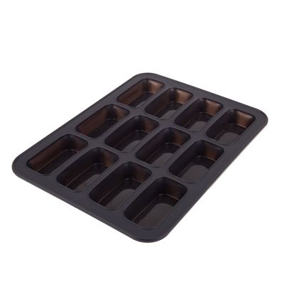 RECT LOAF PAN MINI 12CUP SILICONE D/BAKE