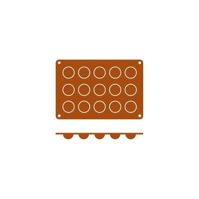BOLA MOULD 15CUP/40X20MM, FRENTI