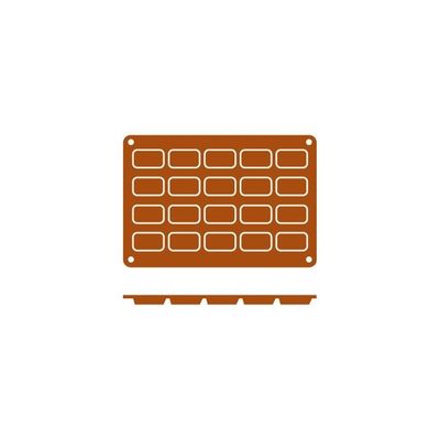 RECT MOULD 20CUP/49X26X11MM N/S, FRENTI