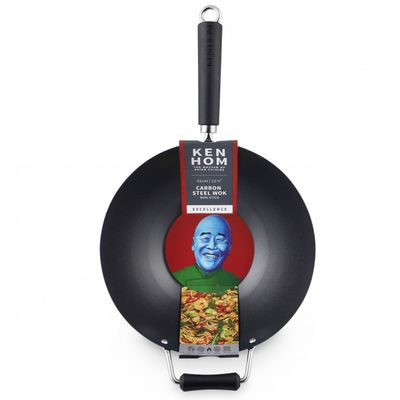 KEN HOM WOK NON STICK CARBON STEEL