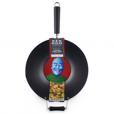 KEN HOM WOK NON STICK CARBON STEEL