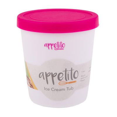 ICE CREAM TUB RND 1LT PINK, APPETITO