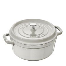 COCOTTE ROUND WHITE TRUFFLE 20CM, STAUB