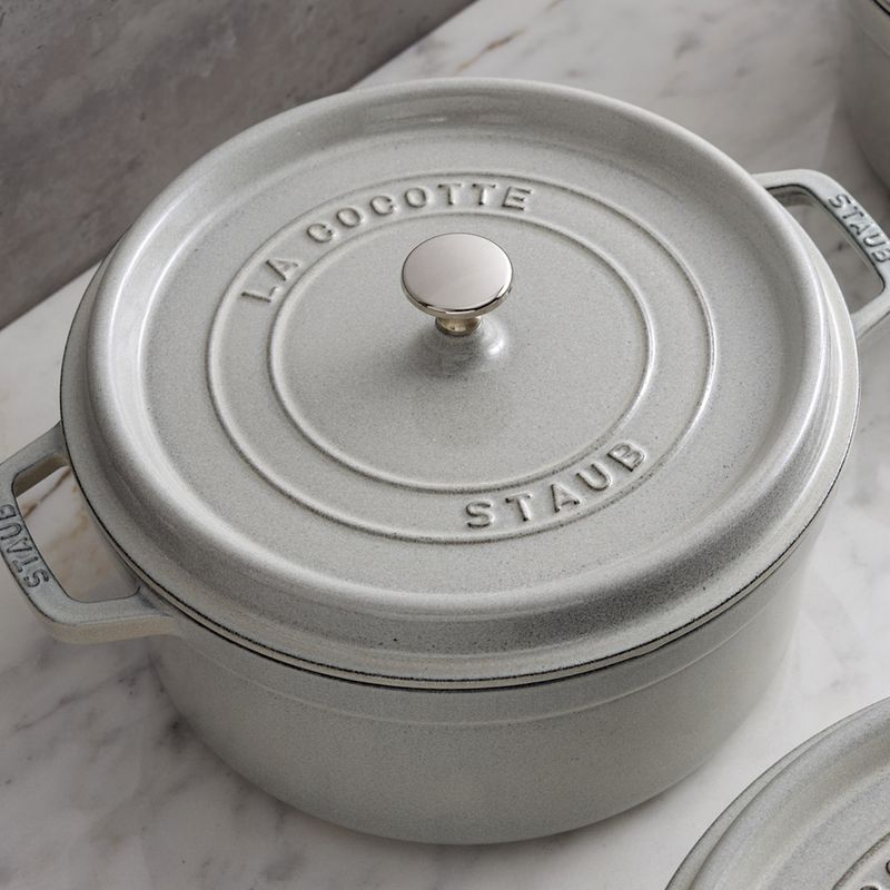 COCOTTE ROUND WHITE TRUFFLE 28CM, STAUB