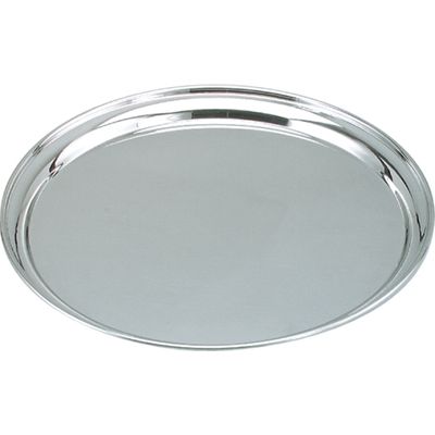 TRAY ROUND S/S 350MM 14IN