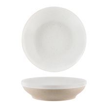 BOWL FLARED WHT PEBBLE 230X55MM, TK SOHO