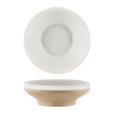 BOWL FOOTED WHT PEBBLE 153X35MM, TK SOHO