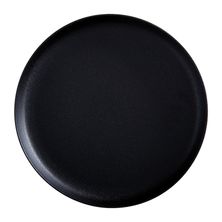 PLATE HIGH RIM BLACK 33CM, MW CAVIAR