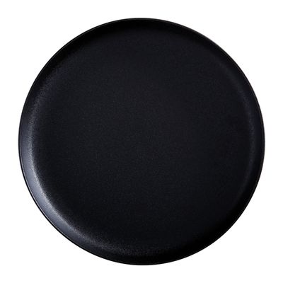 PLATE HIGH RIM BLACK 33CM, MW CAVIAR