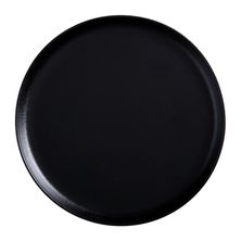 PLATE HIGH RIM BLACK 28CM, MW CAVIAR