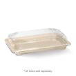 SUSHI TRAY BASE BRWN 213.5X132MM,100PK