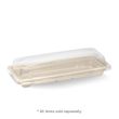 SUSHI TRAY BASE BRWN 220X90MM, 100PK