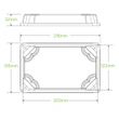 LID FOR SUSHI TRAY CLEAR PLA, 50PCE