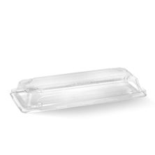 LID FOR SUSHI TRAY LONG CLR PLA, 50PK