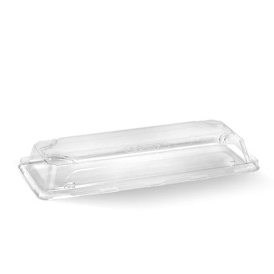 CLEAR LID FOR LONG SUSHI TRAY, BIOPAK