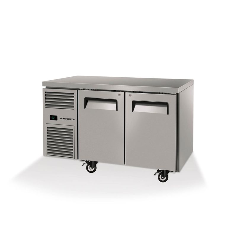 UNDERCOUNTER FREEZER 2 DOOR SOLID SKOPE