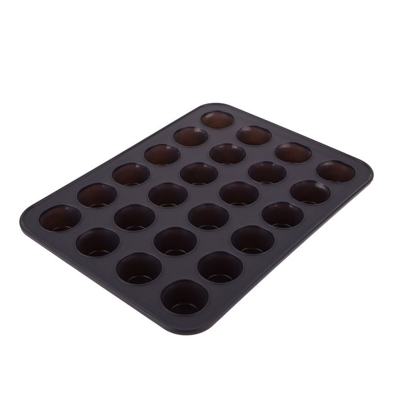 MUFFIN PAN MINI 24 CUP SILICONE, D/BAKE