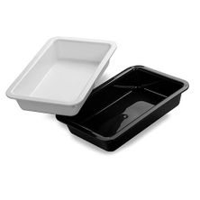 PLASTIC TRAY BLACK 310X200X50