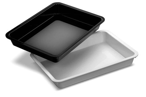 PLASTIC TRAY BLACK 410X310X50