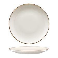 PLATE COUPE WHITE/BRN 270MM, BONNA RETRO