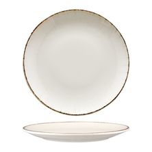 PLATE COUPE WHITE/BRN 270MM, BONNA RETRO