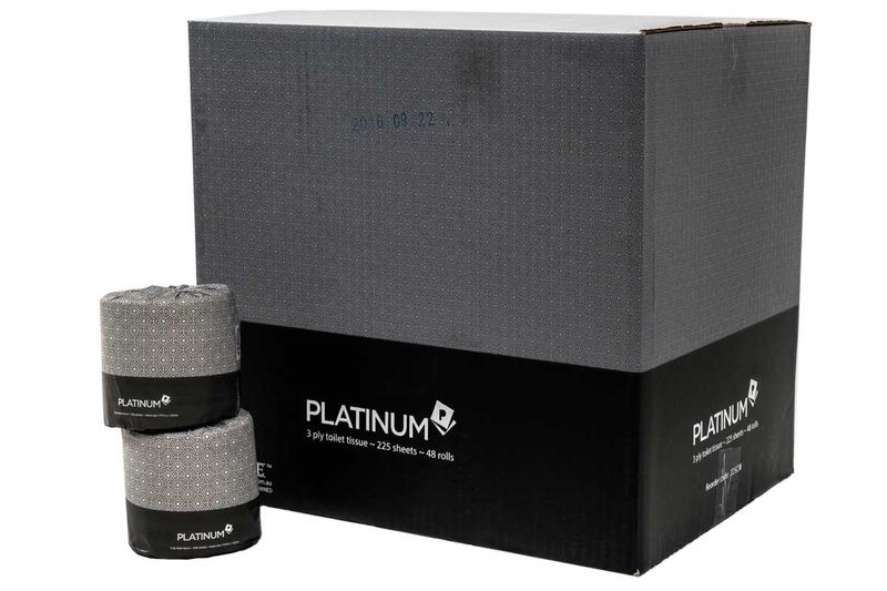 TOILET ROLL 3-PLY 225SH, PLATINUM 48CTN