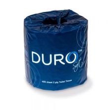 TOILET ROLL 2-PLY 400SH, DURO 48CTN