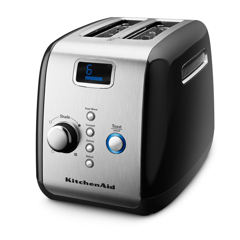 TOASTER BLACK 2 SLICE KMT223, KITCHENAID