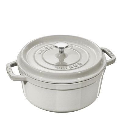 COCOTTE ROUND WHITE TRUFFLE 24CM, STAUB