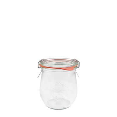 JAR GLASS COMPLETE 220ML 70X80MM, WECK