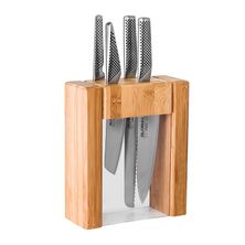 KNIFE BLOCK 5PCE IKASU, GLOBAL