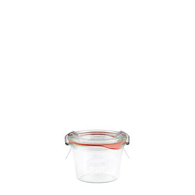 COMPLETE GLASS JAR WITH LID & SEAL WECK