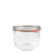 COMPLETE GLASS JAR WITH LID & SEAL WECK