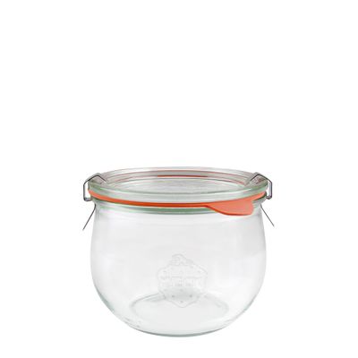 JAR GLASS COMPLETE 580ML 100X85MM, WECK